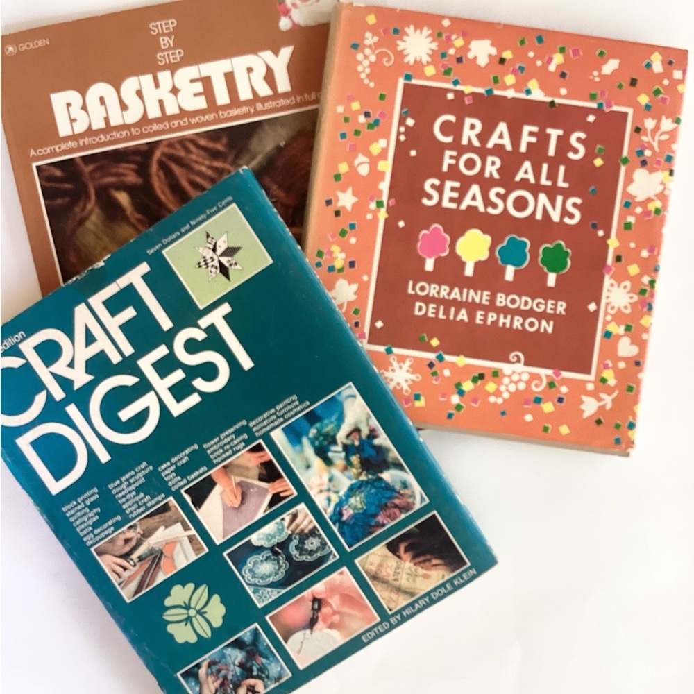 Books Craft Vintage Basketry Variety